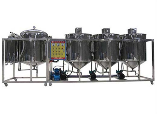 palm fruit oil refinery plant for small oil miller